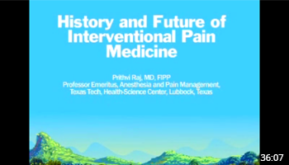 History and Future of Interventional Pain Medicine