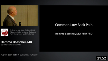 Common Low Back Pain – Lecture