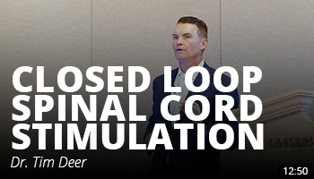 Closed Loop Spinal Cord Stimulation