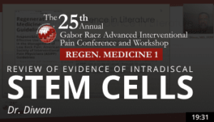 Diwan - Review of Evidence of Intradiscal Stem Cells