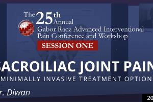 Diwan - Sacroiliac Joint Pain – Minimally invasive treatment options