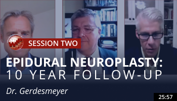 Gerdesmeyer – Epidural Neuroplasty: 10 Year Follow up