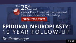 Gerdesmeyer - Epidural Neuroplasty_ 10 Year Follow up