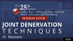 Mansano - Joint Denervation Techniques