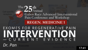 Pan - Exosomes for Regenerative Pain Interventions - Current Evidence
