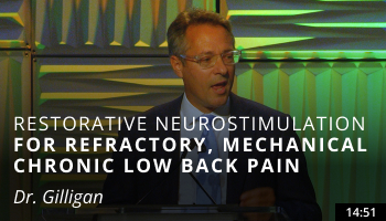 Restorative Neurostimulation for Refractory, Mechanical Chronic Low Back Pain